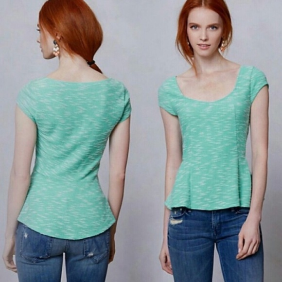 Anthropologie Tops - Endash Bouche Peplum Top Anthropologie Postmark